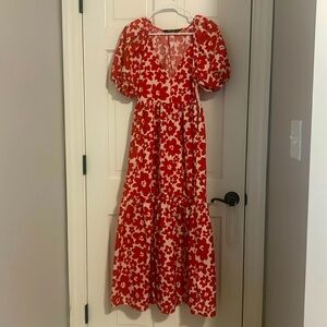 Red Maxi Zara Dress